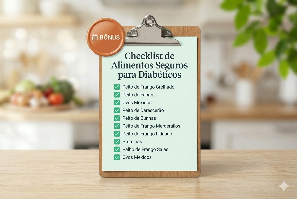 Checklist de alimentos seguros para diabéticos